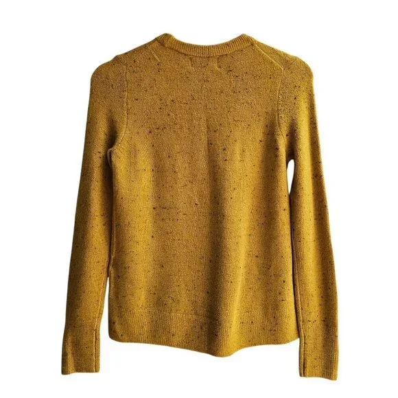 NWT Old Navy Womens Cozy Gold Speckled Knit Sweater Size XS - Picture 2 of 11